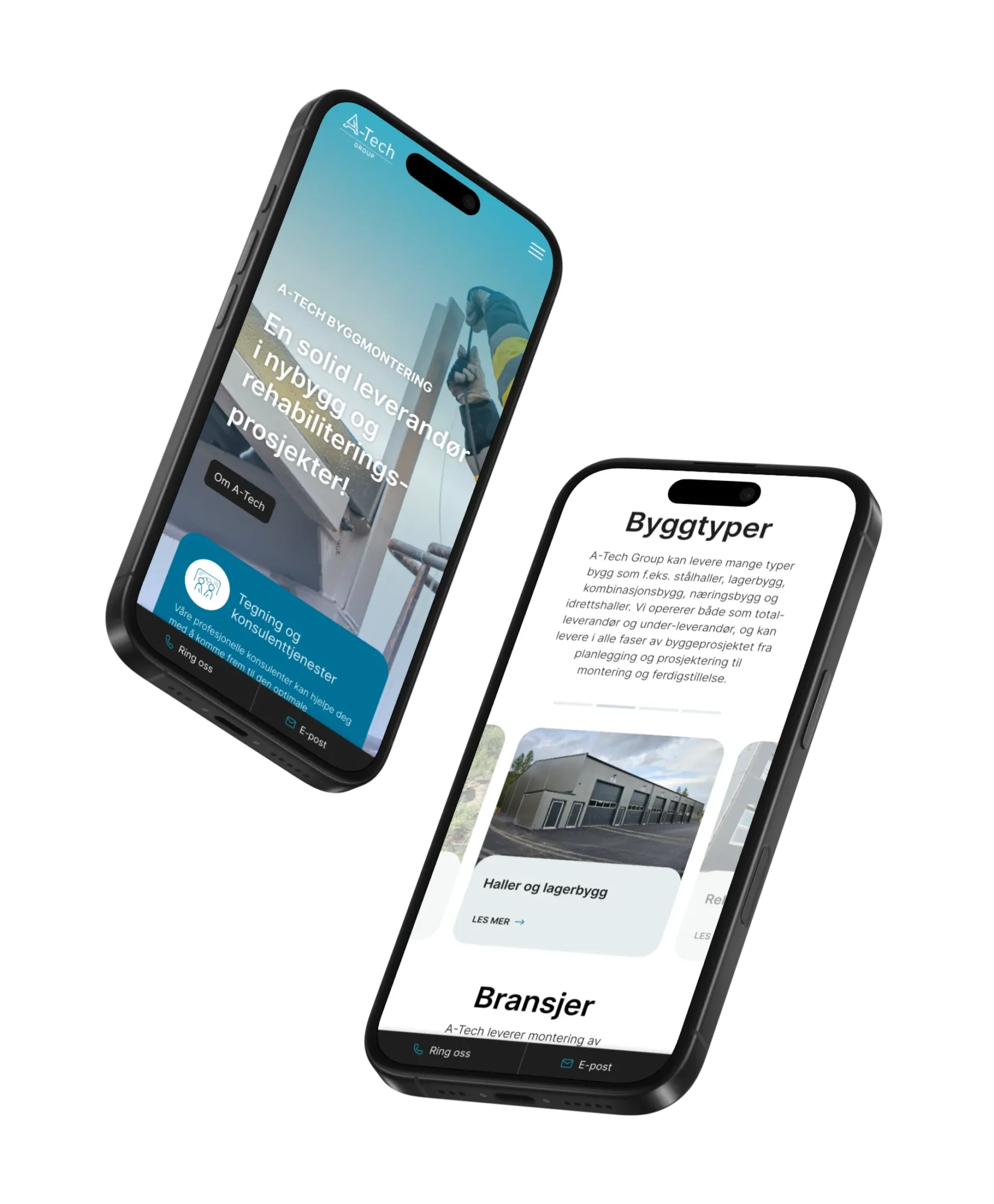 A tech forside mobil